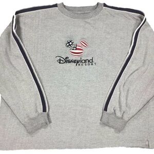 Disney XXL Gray USA Sweater Mickey Pullover Crew
